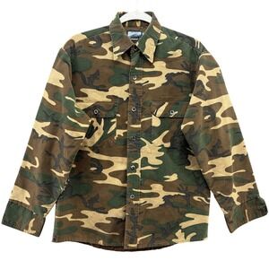 Vintage Fieldmaster Shirt Jacket Mens Medium Camo Quilted Lined Hunting 80s